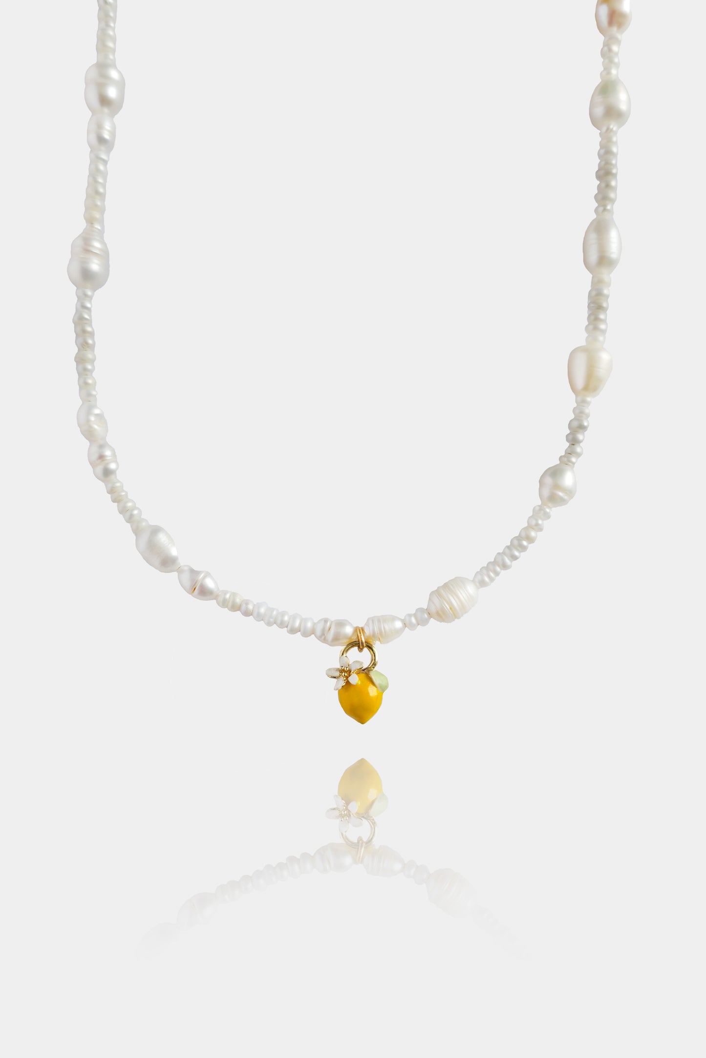 Collana Limone Perle di fiume - Dolce Vita